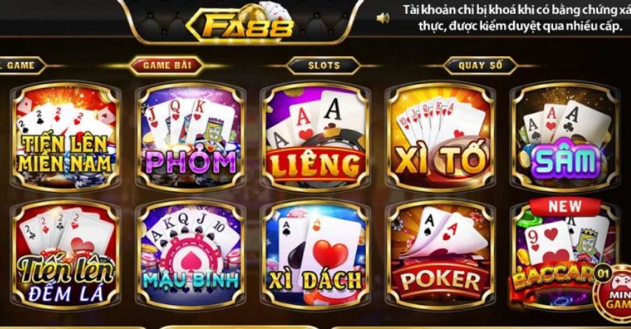 Trải nghiệm đỉnh cao từ những tựa game chất lượng của Fa88