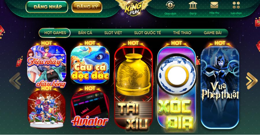 Đánh giá về giao diện độc quyền của cổng game Kingfun