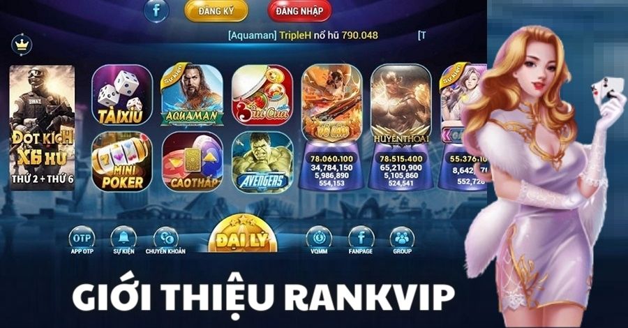 Cổng game bài miễn phí Rankvip mang nhiều thế mạnh vượt trội