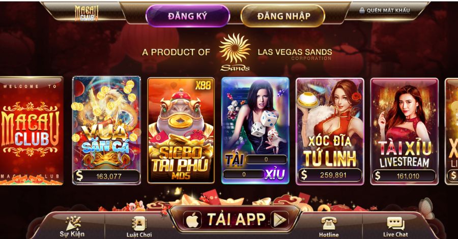 Giới thiệu kho game cá cược đổi thưởng tại sân chơi Macau Club